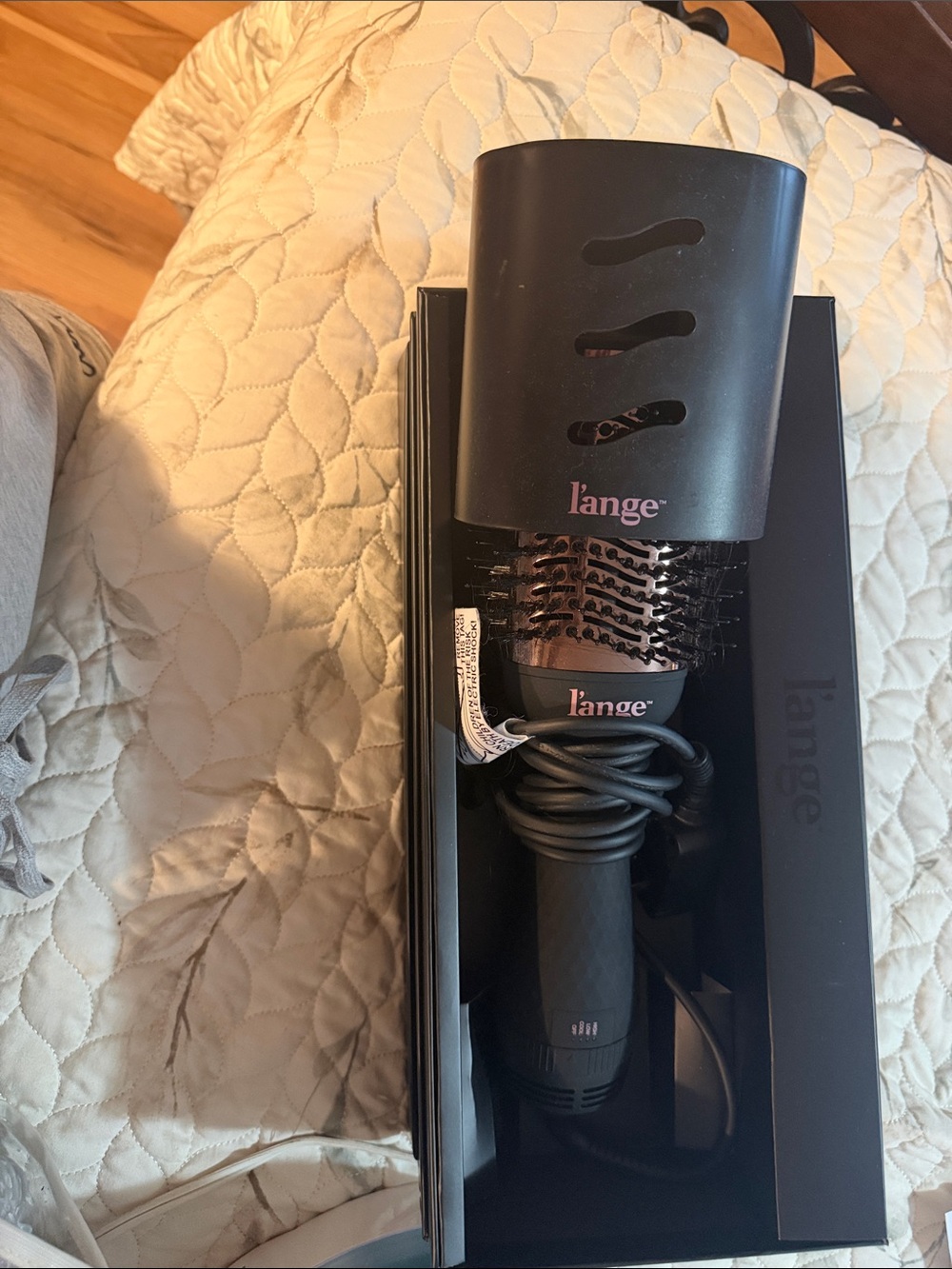 Bundle of hair products, hair round dryer, curling iron and Ionic self curling